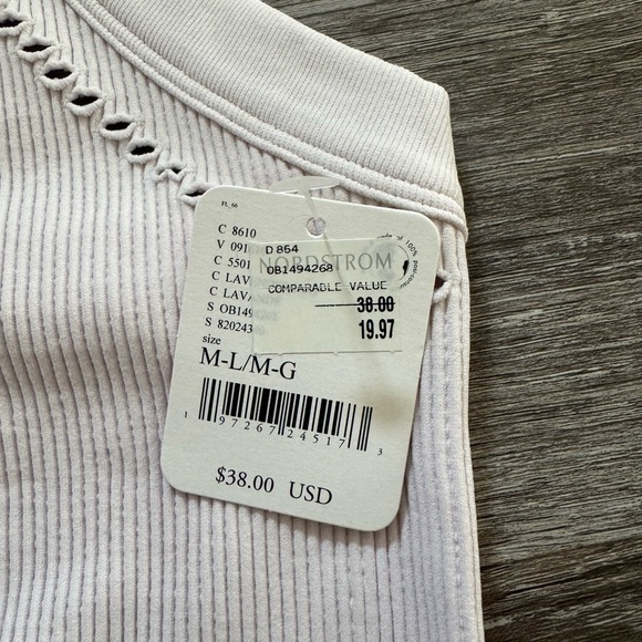 Free People White Ribbed Halter Top - Picture 3 of 3